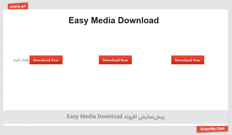پیش نمایش افزونه Easy Media Download