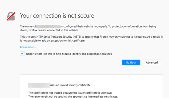 ارور Your-connection-is-not-private